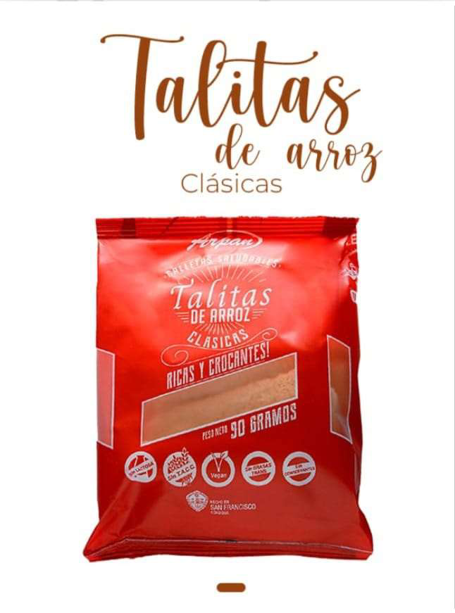 Talitas de arroz clasicas x90gr Arpan