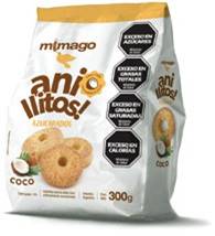 Galletitas anillitos de coco x 300gr Mimago