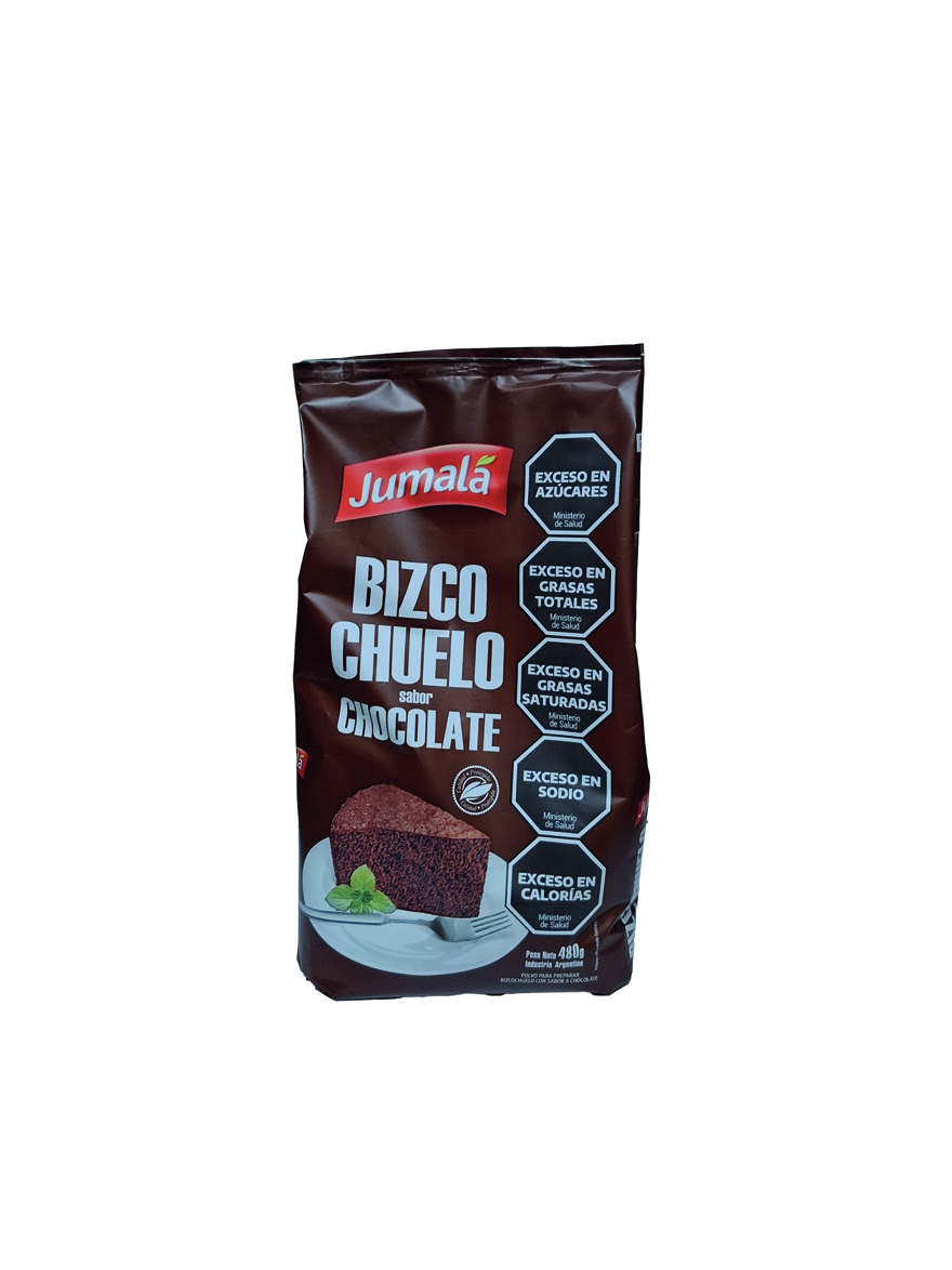 Bizcochuelo chocolate x480gr Jumala
