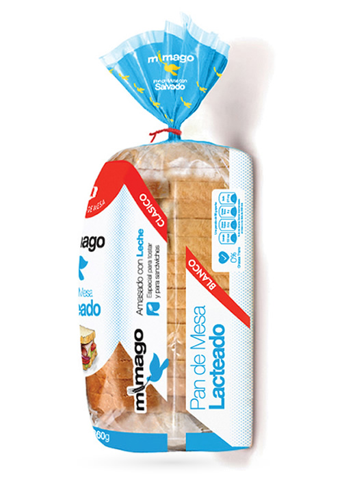 Pan lacteado x 360gr Mimago