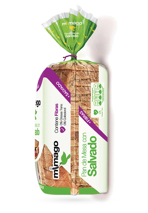 Pan salvado x 360gr Mimago