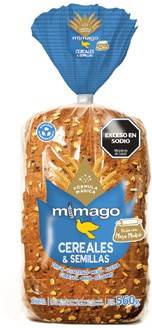 Pan artesanal c/semillas x 590gr Mimago