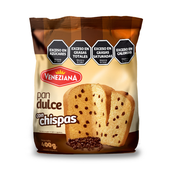 Pan dulce Veneziana con chip x 380gr