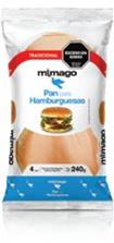 Pan para hamburguesas x4 Mimago