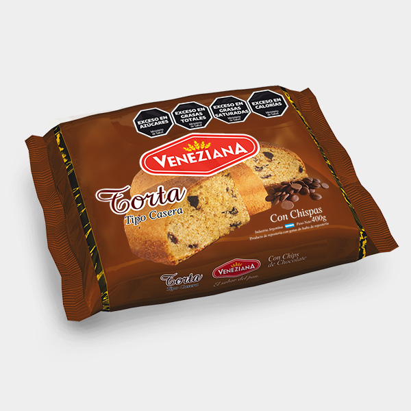 Torta c/Chip chocolate x400gr Veneziana