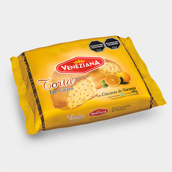 Torta c/cáscara de naranja x400gr Veneziana