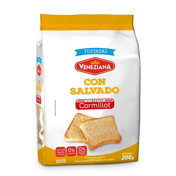 Tostadas con salvado Veneziana x 200gr