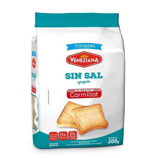 Tostadas sin sal Veneziana x 200gr