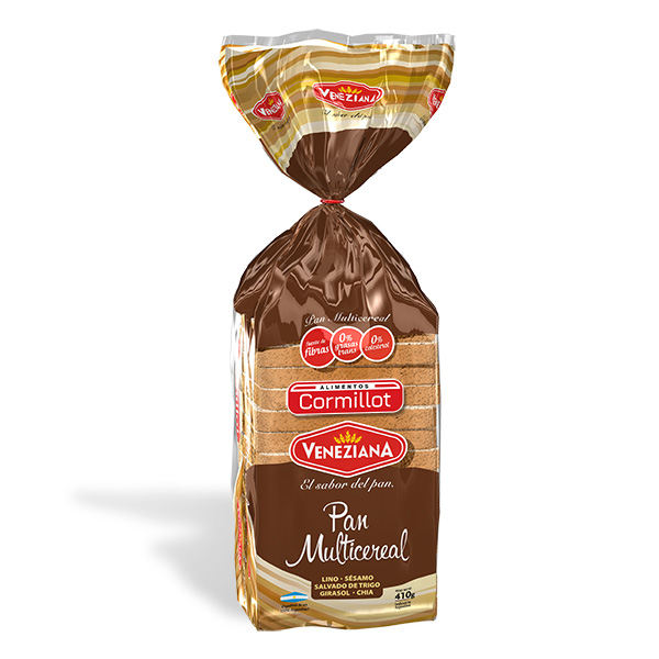 Pan multicereal cormillot x410gr Veneziana